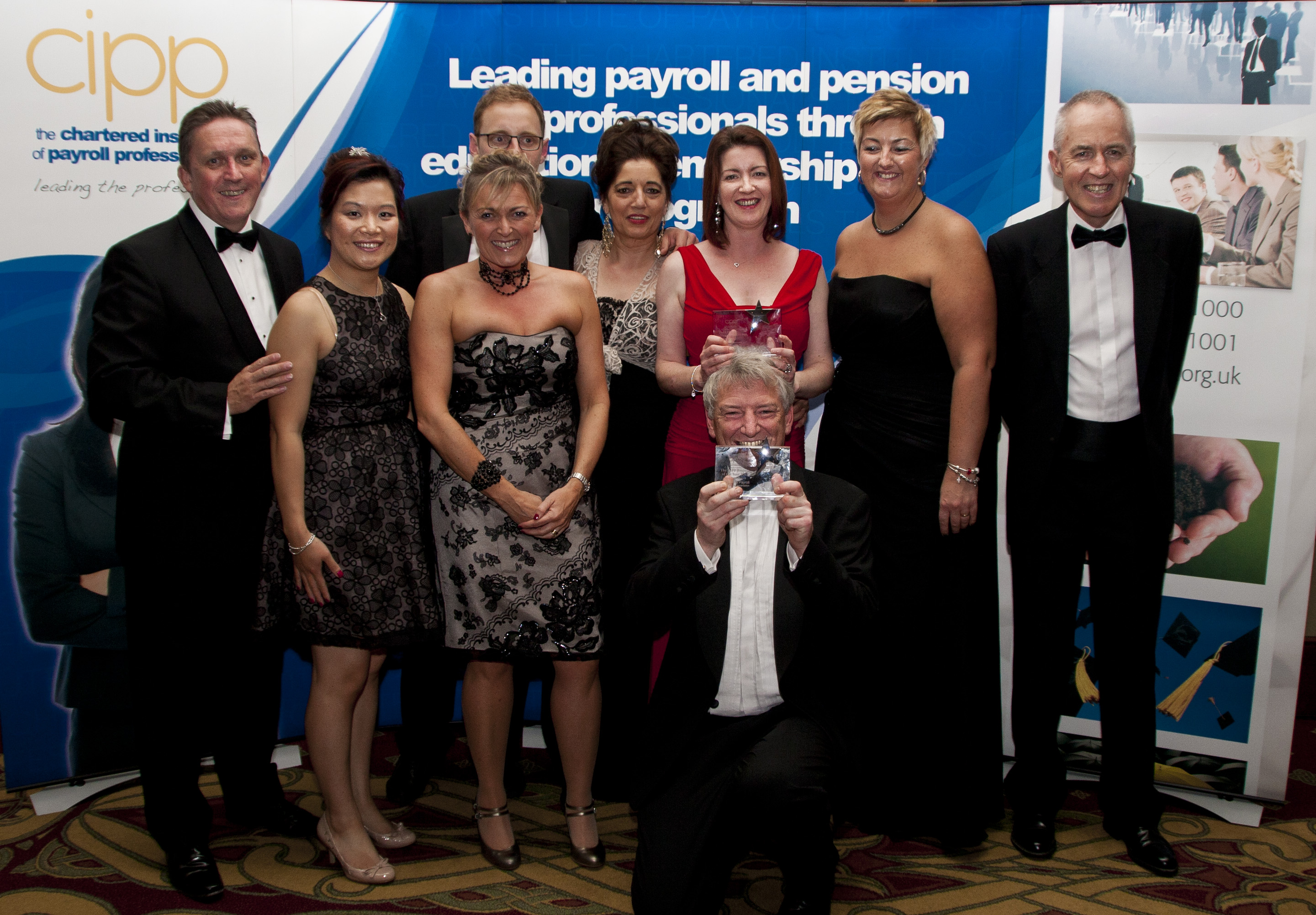 The Cintra team and their two awards at the CIPP Awards evening