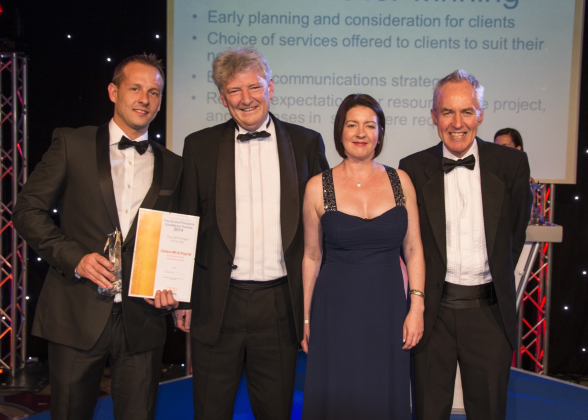 Cintra collect the Project of the Year Award at the CIPP Awards
