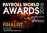 Payroll World Awards Finalist logo