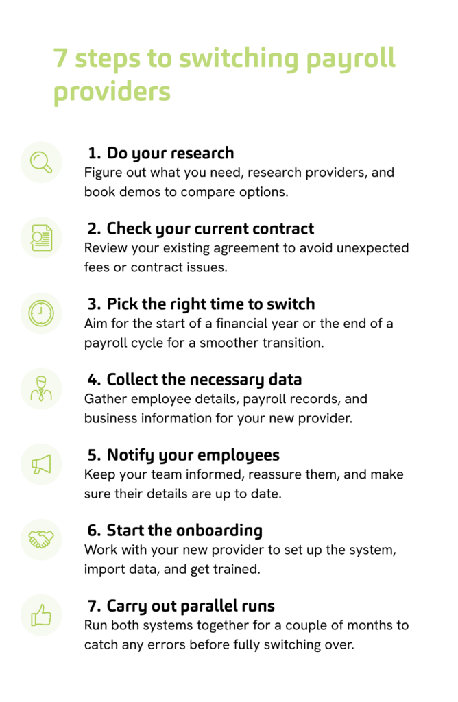 switching payroll companies